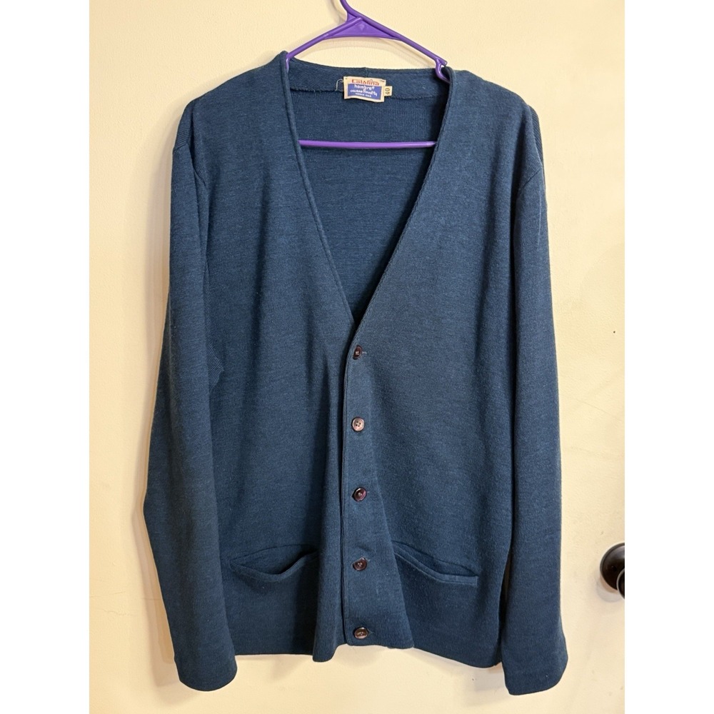 Vintage Catalina Men's Wool Sweater Cardigan Size 40